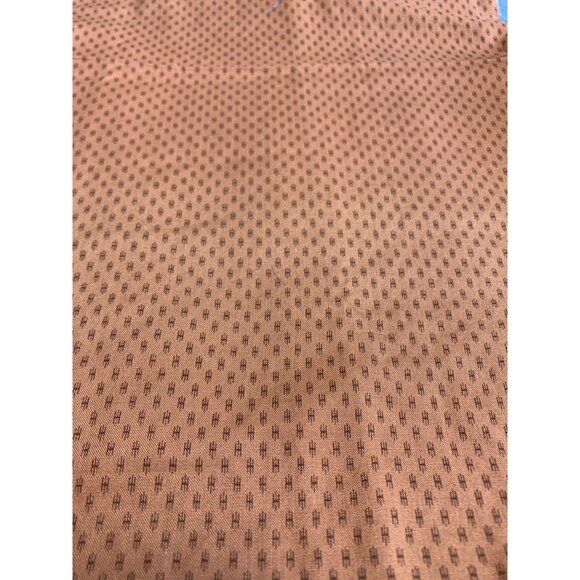 Vintage Orange H Patterned Fabric 1/2 Yard 42" Wide Cotton Sewing Quilting - Picture 1 of 5